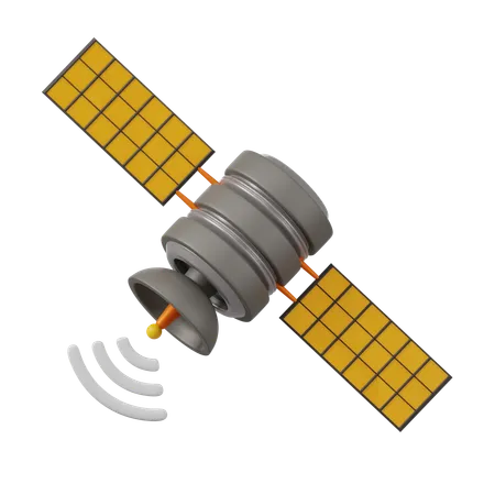 Internet par satellite  3D Icon