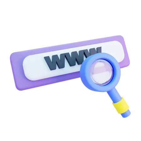 Internet Search  3D Icon