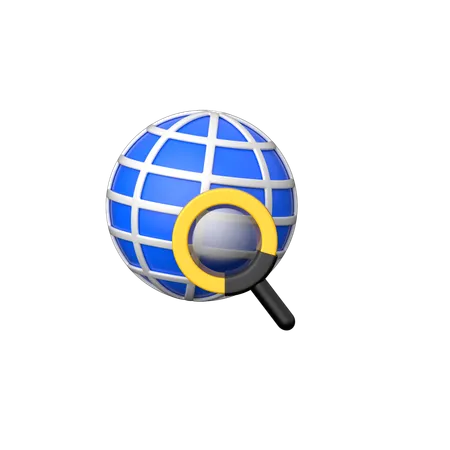 インターネット検索  3D Icon