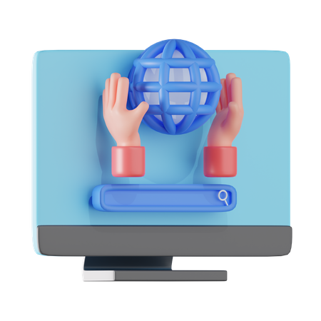 Internet Search  3D Icon