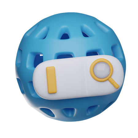 Internet Search  3D Icon