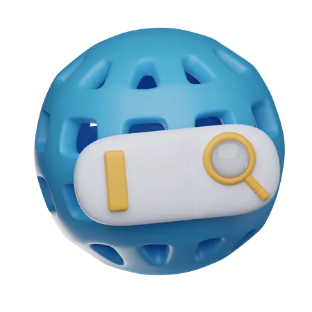 Internet Search  3D Icon