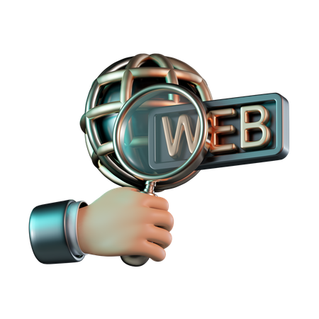 Internet Search  3D Icon