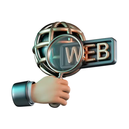 Internet Search  3D Icon