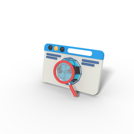 Internet Search  3D Icon