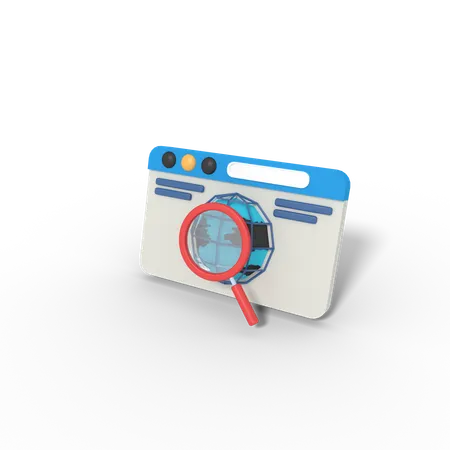 Internet Search  3D Icon