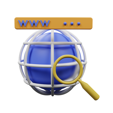 Internet Search  3D Illustration