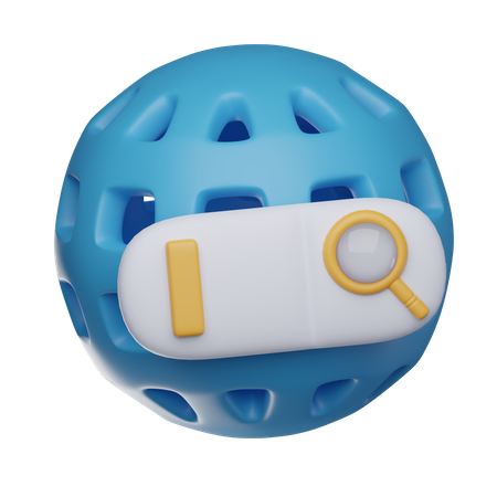 Internet Search  3D Icon