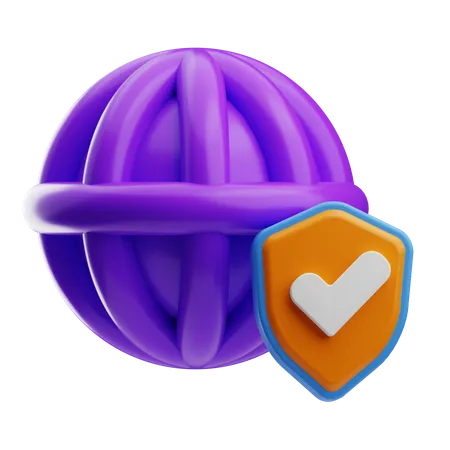 Sécurité Internet  3D Icon