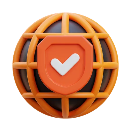 Internet security  3D Icon