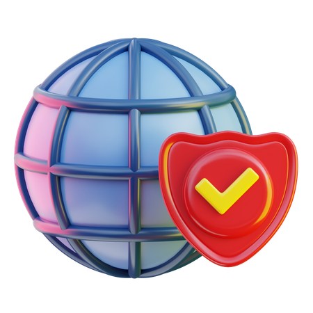 Internet sicherheit  3D Icon