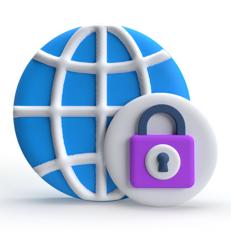 Internet Security  3D Icon