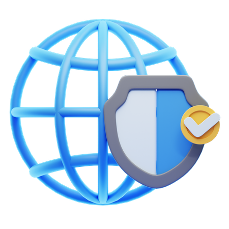 Internet security  3D Icon