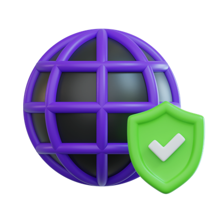 Internet Security  3D Icon