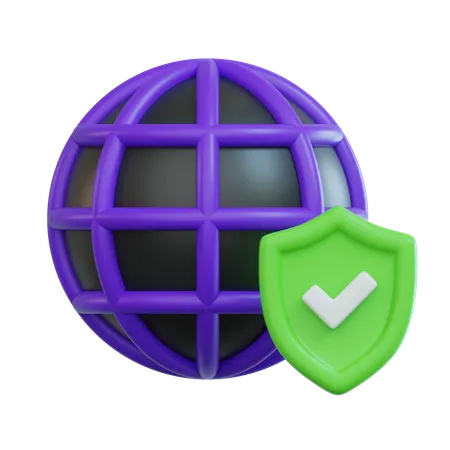 Internet Security  3D Icon