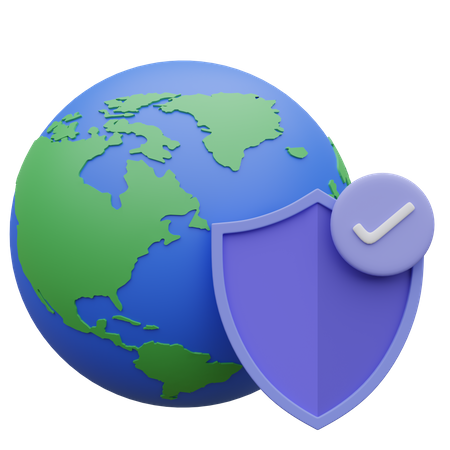 Internet Security  3D Icon