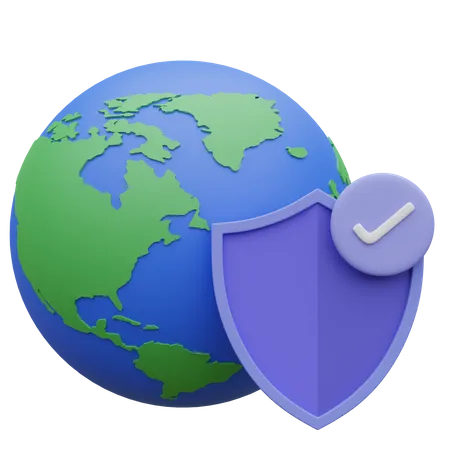 Internet Security  3D Icon