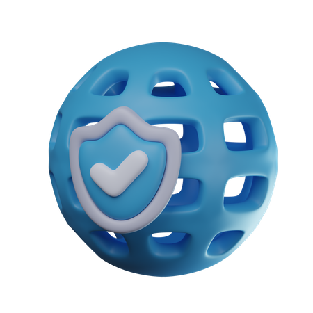 Internet Security  3D Icon