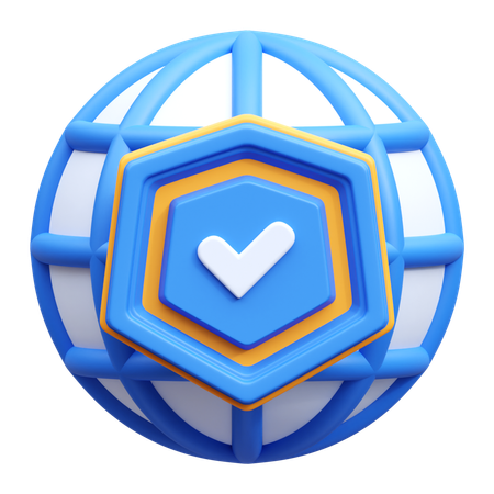 Internet Security  3D Icon