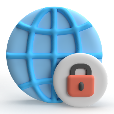 Internet Security  3D Icon