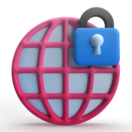 Internet Security  3D Icon