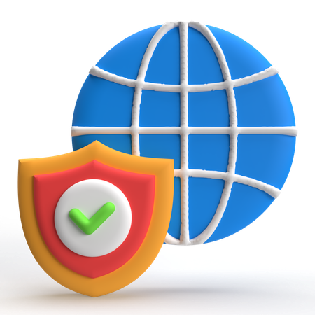 Internet Security  3D Icon