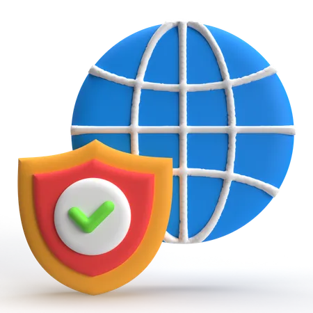 Internet Security  3D Icon