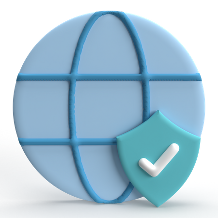 Internet Security  3D Icon