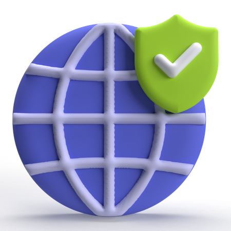 Internet Security  3D Icon