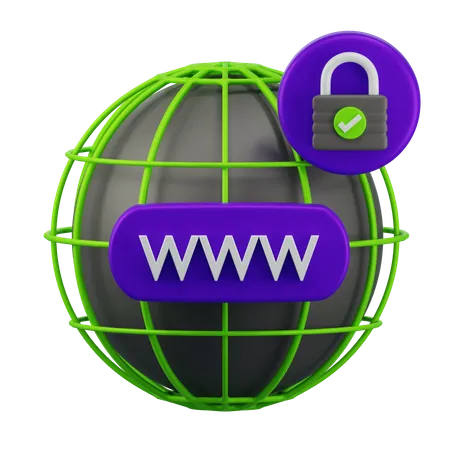 Internet Security  3D Icon