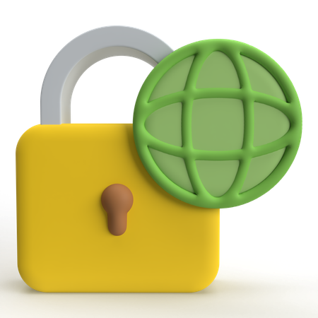 Internet Security  3D Icon