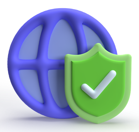 Internet Security  3D Icon