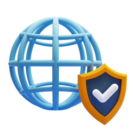 Internet Security  3D Icon