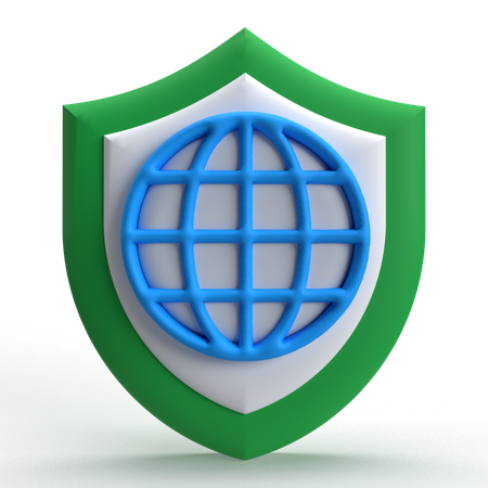 Internet Security  3D Icon