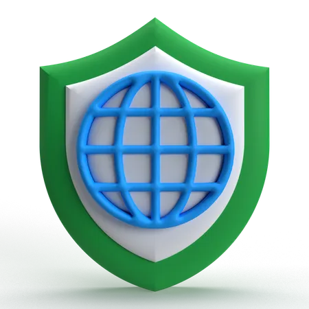 Internet Security  3D Icon