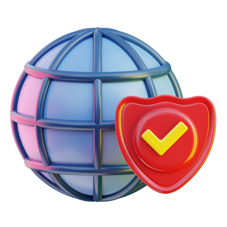 Internet Security  3D Icon