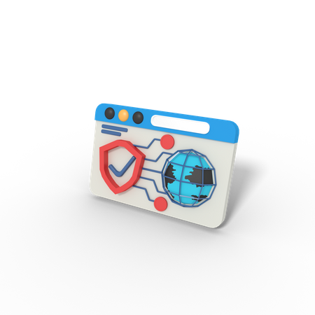 Internet Security  3D Icon