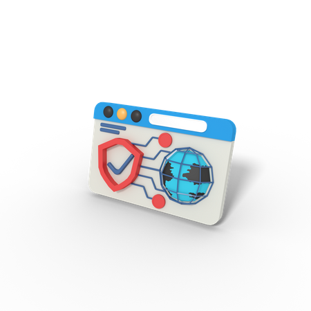 Internet Security  3D Icon