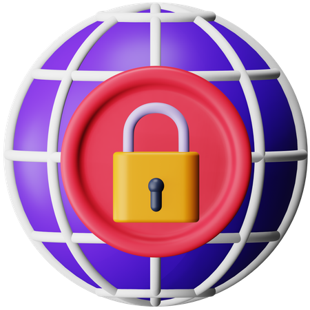 Internet Security  3D Icon