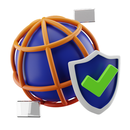 Internet Security 3D Icon