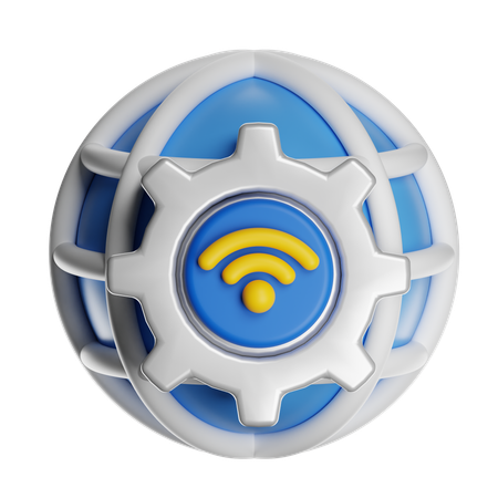 Internet Setting  3D Icon
