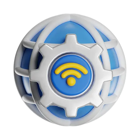 Internet Setting  3D Icon