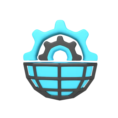 Icon Gear Browser Setting Of Rendering 3 D 3D Icon