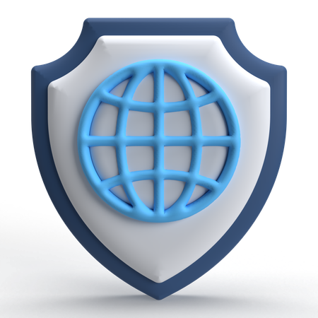 Internet Shield  3D Icon