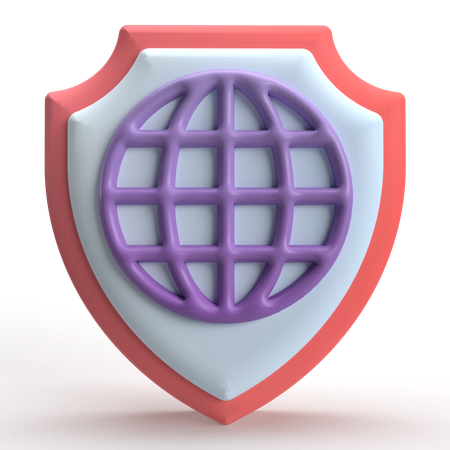 Internet sicherheit  3D Icon