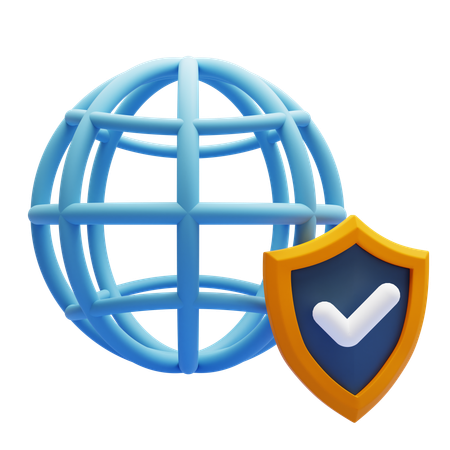 Internet sicherheit  3D Icon