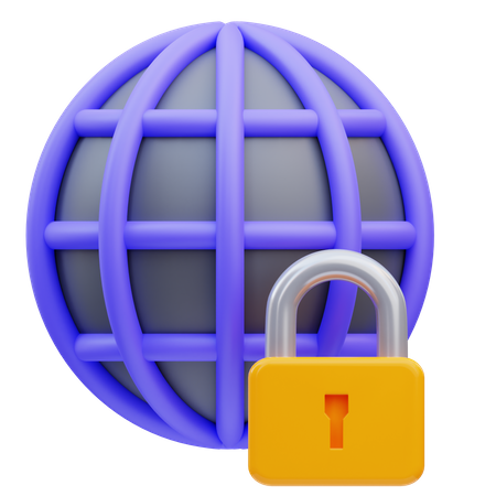 Internet sicherheit  3D Icon