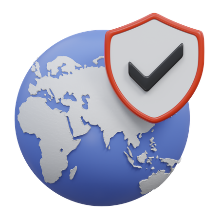 Internet sicherheit  3D Icon