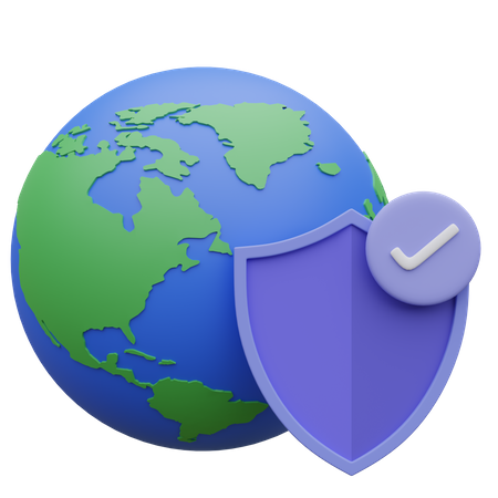 Internet sicherheit  3D Icon