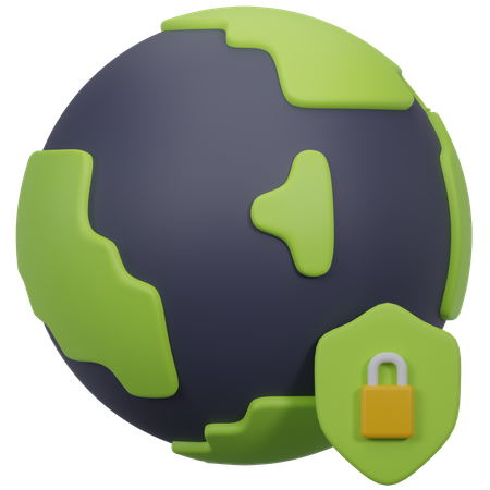 Internet sicherheit  3D Icon
